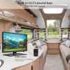 SYLVOX 22 inch RV TV;  12 Volt TV DC Powered 1080P FHD Television Built in ATSC Tuner;  FM Radio;  DVD;  with HDMI/USB/VGA Input;  TV for Motorhome;